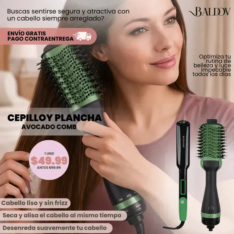Avocato Comb| Cepillo y Plancha