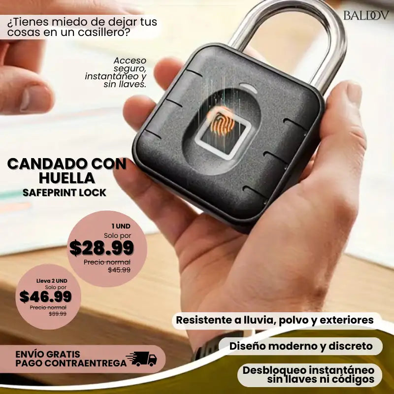 Smart PadLock| Candado Huella