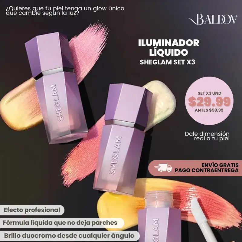 Set x3 de Iluminador Líquido Sheglam
